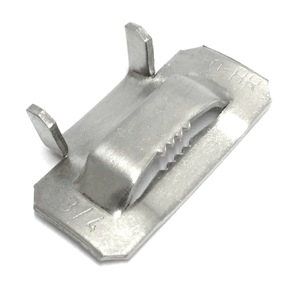 Ear-Lokt Buckle, 201 Stainless Ste, PK100